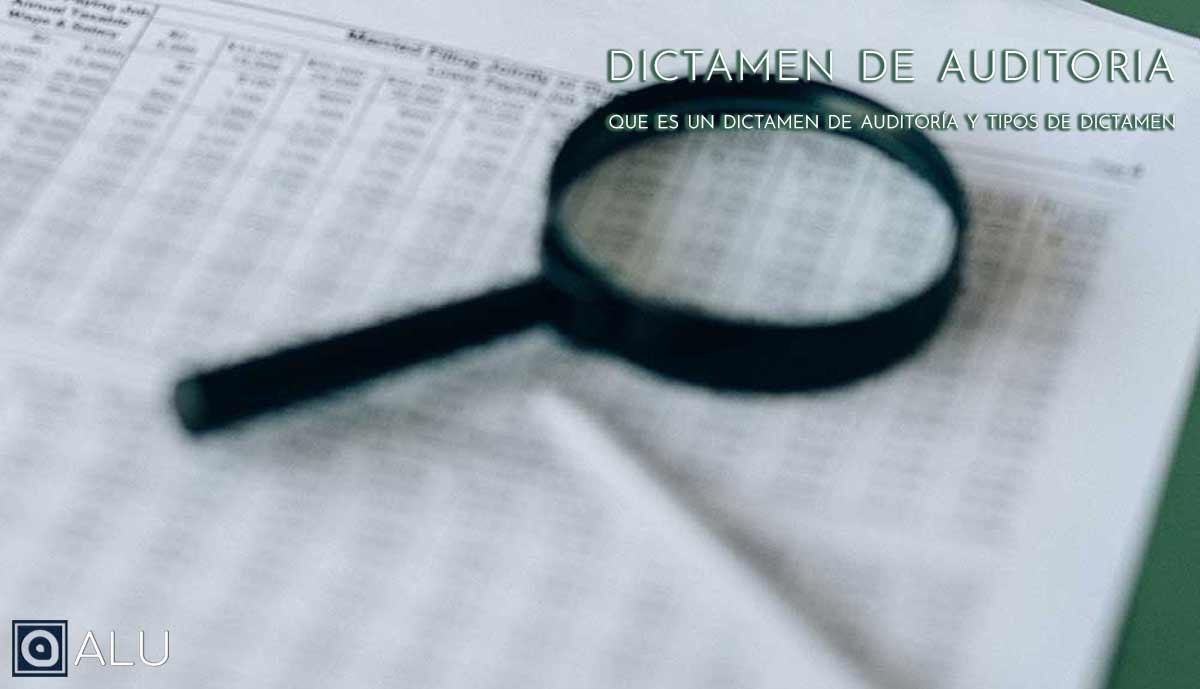 Dictamen De Auditoria Y Tipos De Dictamen Blog Alu