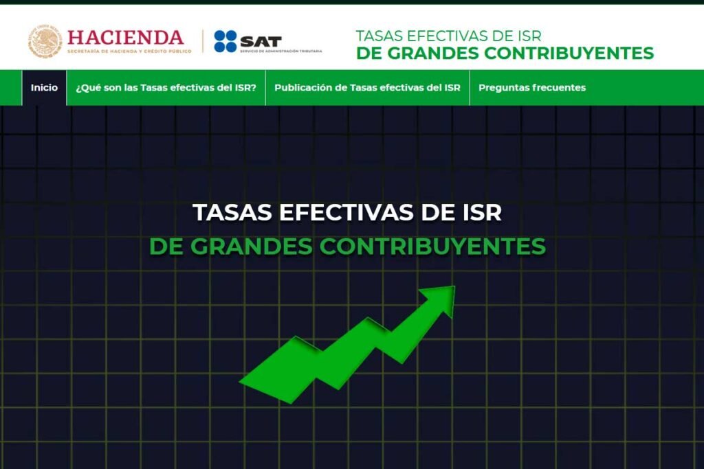 quinta lista tasa efectiva ISR